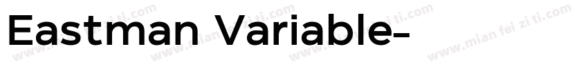 Eastman Variable字体转换